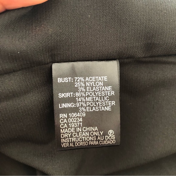 Tahari Arthur S. Levine Faille and Metallic Floral Fit-And-Flare Dress 22W NWT - Picture 13 of 14